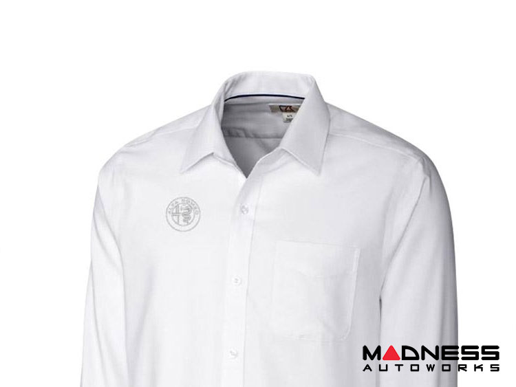 Alfa Romeo Long Sleeve Shirt - Tailored Fit - White